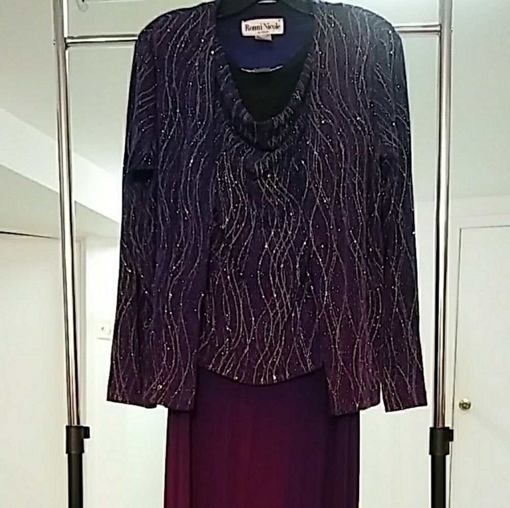 ✨Sparkling 2pc Purple Dress✨